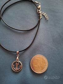 Collana uomo con ciondolo àncora NUOVO