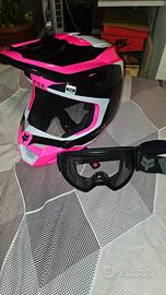 casco fox con visiera