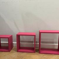 Mensole quadrate 3 pezzi