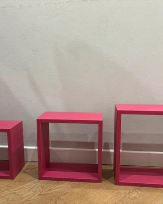 Mensole quadrate 3 pezzi