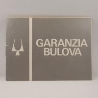 Bulova libretto di garanzia bianco - anni '70