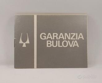 Bulova libretto di garanzia bianco - anni '70