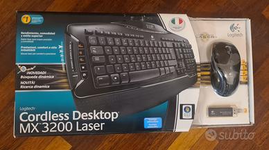 Tastiera Logitech MX3200 + Mouse laser senza fili