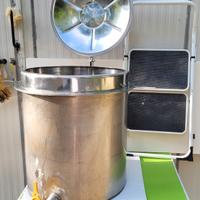 fusto inox 100L miele acciaio