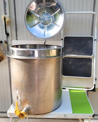 fusto inox 100L miele acciaio