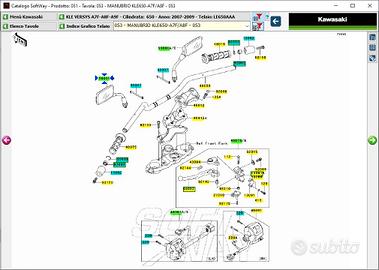 Specchio dx Kawasaki Versys 650 560010144