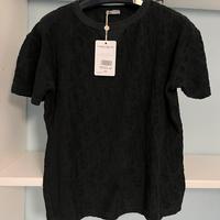 T-shirt maglia dior effetto spugna