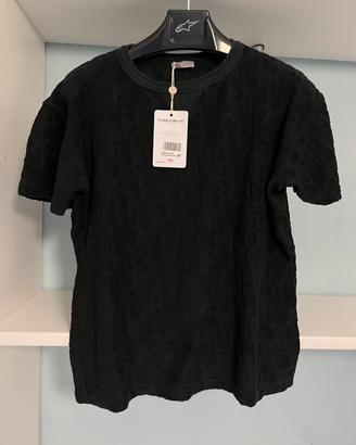 T-shirt maglia dior effetto spugna