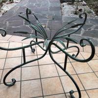 Piano per tavolino in ferro battuto