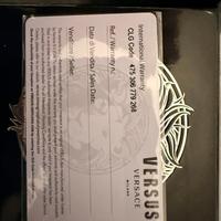 Orologio versace versus chrono lion in pelle e oro