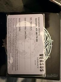 Orologio versace versus chrono lion in pelle e oro