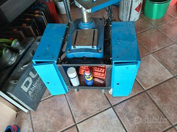 trapano acolonna fervi con carrello e mobiletto