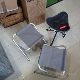 n.3 Sgabellini per campeggio