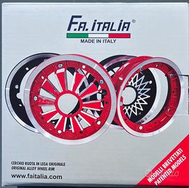 Kit tre cerchi in lega tubeless per vespa