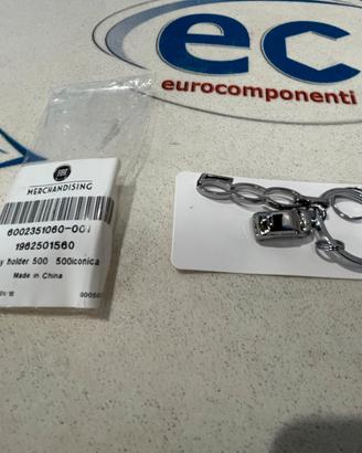 6002351060 Portachiavi Fiat 500 originale in metal