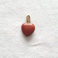 Ciondolo pendente a forma di cuore vintage radica