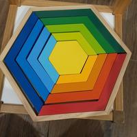 Gioco arcobaleno in legno