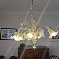 Lampadario in vetro di Murano