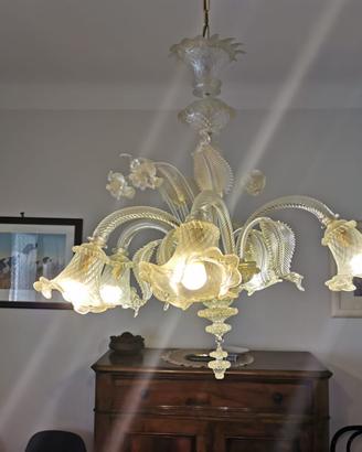 Lampadario in vetro di Murano