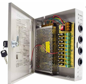 Alimentatore stabilizzato  telecamere 9 uscite