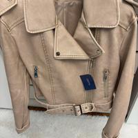 Giubbotto  da donna Nuovo  in pelle con scontrino
