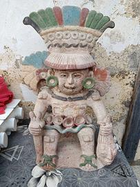 Statua in terracotta stile azteco / precolombiano 