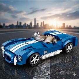 Kit Costruzioni Auto Sportiva Blu 312 Pezzi