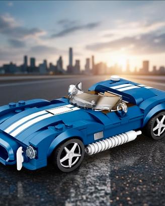 Kit Costruzioni Auto Sportiva Blu 312 Pezzi