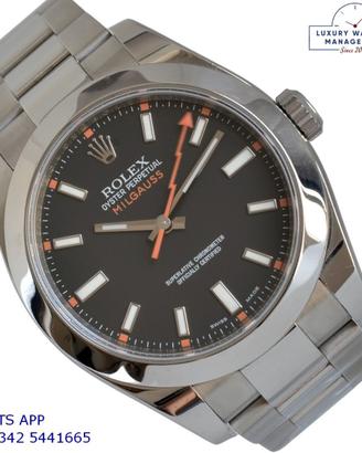 ROLEX Milgauss 116400 Black LumiNova Full Set 2010