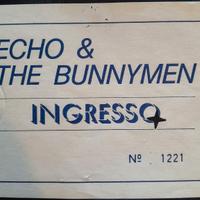 Biglietto usato concerto Echo & the Bunnymen - '80