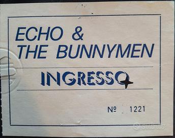 Biglietto usato concerto Echo & the Bunnymen - '80
