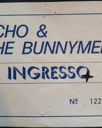 Biglietto usato concerto Echo & the Bunnymen - '80
