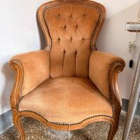 Poltrona antica in stile Luigi Filippo