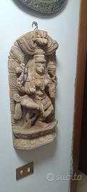 scultura vintage in legno misure in descrizione 