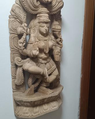 scultura vintage in legno misure in descrizione 