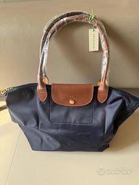 Borsa Longchamp blu scuro grande