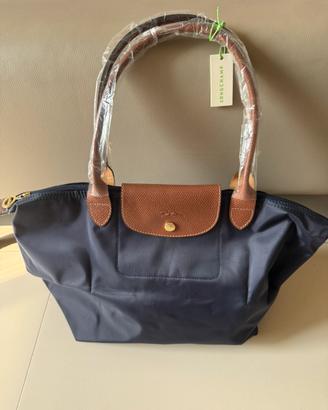 Borsa Longchamp blu scuro grande