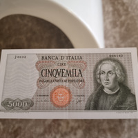 5000 lire Colombo 1°tipo - 03-09-1964