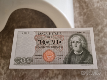 5000 lire Colombo 1°tipo - 03-09-1964