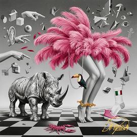 perBeNisMi - Quadro Moderno Astratto - 60x60