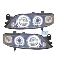 FARI OPEL VECTRA B 96-98 ANGEL EYES CCFL FONDO NER