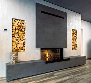 Camino a legna M-Design Luna 1300H Diamond Plus