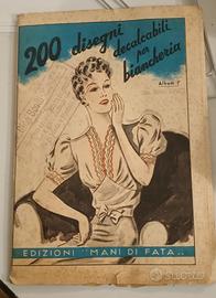 album anni '40 disegni decalcabili da ricamo