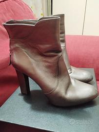 Stivaletti Tronchetti Unisa 39 Grigio Argento