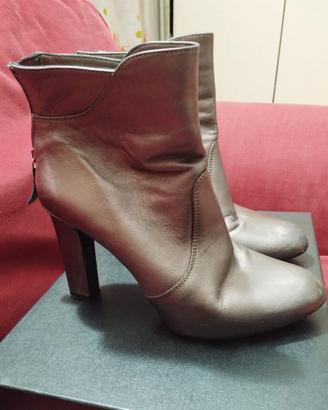 Stivaletti Tronchetti Unisa 39 Grigio Argento
