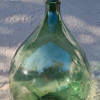 Damigiana in vetro soffiato - vintage -
