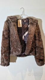 Ecopelliccia GUESS con cappuccio NUOVA con cartell