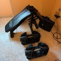 Manubri Bowflex SelectTech 1090 (2x41 kg) + panca