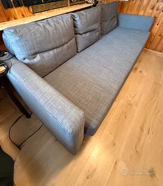 Divano Letto 3 posti Grigio Scuro