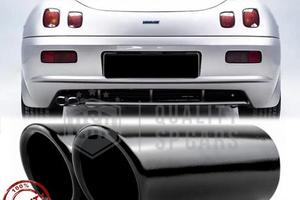 TERMINALI di Scarico per FIAT BARCHETTA Inox Neri
